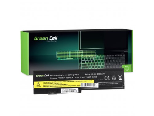 Green Cell Akkumulátor 42T4536 42T4649 42T4650 43R9253 43R9254 a Lenovo ThinkPad X200 X200s X201 X201i X201s