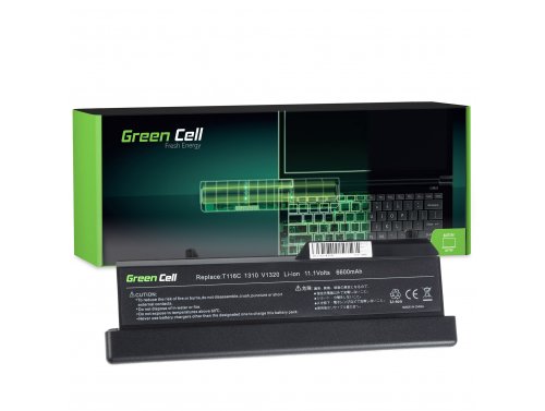 Green Cell nešiojamojo kompiuterio baterija K738H T116C, skirta „ Dell Vostro 1310 1320 1510 1511 1520 2510“