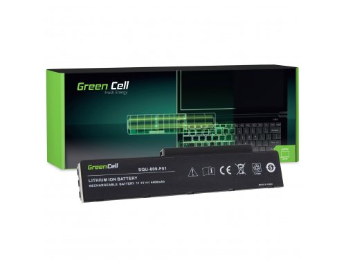 Green Cell nešiojamojo kompiuterio baterija 3UR18650-2-T0182 SQU-809-F01, skirta „ Fujitsu-Siemens Li3710 Li3910 Pi3560 Pi3660“