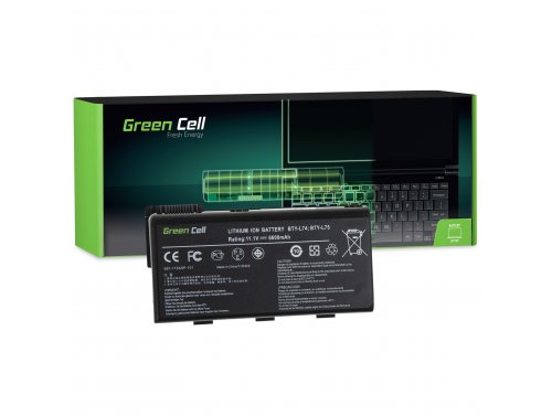 Green Cell Akkumulátor BTY-L74 BTY-L75 a MSI CR500 CR600 CR610 CR620 CR630 CR700 CR720 CX500 CX600 CX610 CX620 CX700