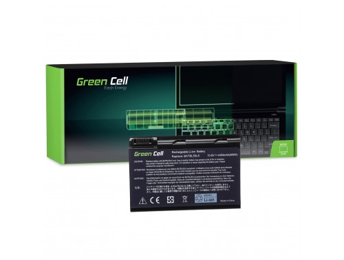 Acer Aspire 3100 3650 3690 5010 5100 5200 5610 5610Z 5630 TravelMate 2490 11.1V“, „ Green Cell nešiojamojo kompiuterio baterija 