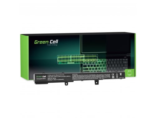 Green Cell Akumuliatorius A31N1319 A31LJ91 skirtas Asus X551 X551C X551CA X551M X551MA R512 R512C F551 F551C F551CA F551M