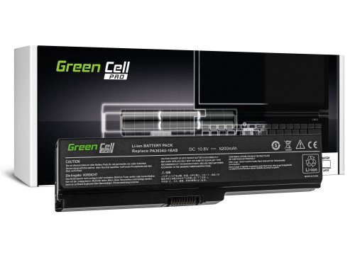 Green Cell PRO“ nešiojamas kompiuteris „Akku PA3634U-1BRS“, skirtas „ Toshiba Satellite A660 C650 C660 C660D L650 L650D L655 L65