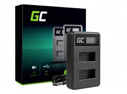Įkroviklis AHDBT-301 AHBBP-301 „ Green Cell ®“ skirtas „ GoPro HD HERO 3 CHDHX Black Silver White Edition“ (4,2 V 2,5 W 0,6 A)