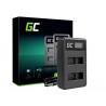 Ladegerät AHBBP-501 Green Cell ® für GoPro AHDBT-501, Hero5 Hero6 Hero7 HD Black White Silver Edition (4.35V 2.5W 0.6A)