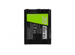 Baterie Green Cell ® BP-808 BP-809 BP-827 pro Canon HF G10 S10 S21 S30 S100 S200 FS11 HF11 HF20 LEGRIA 7.4V 2250mAh