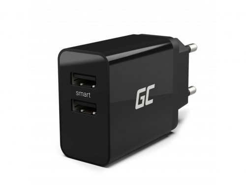 Univerzální nabíječka Green Cell ® s funkcí rychlého nabíjení 2 porty USB