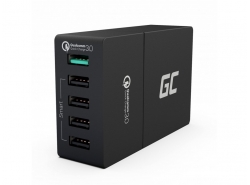 Universalus įkroviklis „ Green Cell ®“ su greito įkrovimo funkcija, 5 USB jungtys, QC 3.0