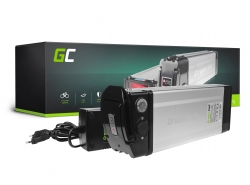 Green Cell Elektromos Kerékpár Akkumulátor 24V 15Ah 360Wh Silverfish Ebike 2 Pin Töltővel