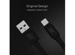 Kabel GCmatte USB-C Flach 25 cm mit schneller Ladeunterstützung