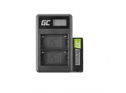 Baterie Green Cell Cell® NP-500 a nabíječka BC-V615 pro Sony A58, A57, A65, A77, A99, A900, A700, A580