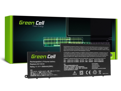 Baterie notebooku pro Green Cell telefony AC13C34 pro Acer Aspire E3-111 E3-112 E3-112M ES1-111 ES1-111M V5-122P V5-132P
