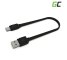 Kábel USB-C 25cm Green Cell Matte, gyors töltéssel, Ultra Charge, Quick Charge 3.0