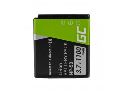 Baterie Green Cell NP-50 pro FujiFilm F100, F200, F300, F500, F600, F700, F80, X10, X20 3,7 V 750 mAh