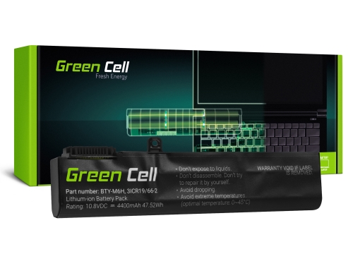 Green Cell Akumuliatorius BTY-M6H skirtas MSI GE62 GE63 GE72 GE73 GE75 GL62 GL63 GL73 GL65 GL72 GP62 GP63 GP72 GP73 GV62 GV72