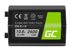 Akkumulátor Green Cell ® EN-EL18 ENEL18 a Nikon D4 D4S D5 D6 D800 D810 Full Decoded, 10.8V 2600mAh