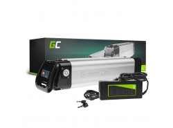Green Cell Elektromos Kerékpár Akkumulátor 24V 10.4Ah 250Wh Silverfish Ebike 2 Pin számára Prophete, Mifa Töltővel