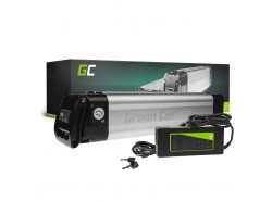 Green Cell® E-Bike Akku 36V 8Ah Li-Ion Silverfish Elektrofahrrad Batterie mit Ladegerät