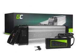 Green Cell® E-Bike Akku 36V 15Ah Li-Ion Silverfish Elektrofahrrad Batterie mit Ladegerät
