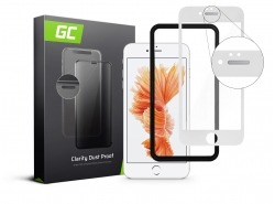 „GC Clarity“ apsaugotas nuo dulkių apsauginis stiklas, skirtas „ Apple iPhone 6 / 6S Plus“ - baltas