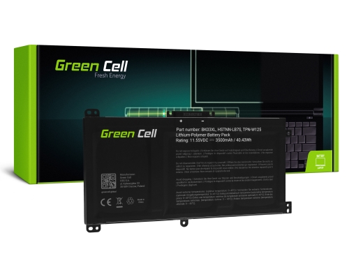 Green Cell Akkumulátor BK03XL 916811-855 916366-421 916366-541 916811-855 a HP Pavilion x360 14-BA 14-BA000 14-BA100