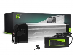 Green Cell® E-Bike Akku 36V 11Ah Li-Ion Pedelec Silverfish Batterie mit Ladegerät