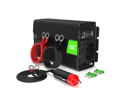 Green Cell ® 500W / 1000W feszültségátalakító inverter 12–230 V teljesítményfrekvenciaváltó USB