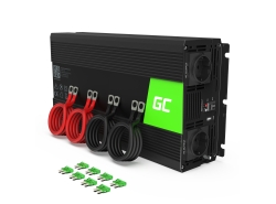 Napěťový převodník Green Cell ® 3000W / 6000W, měnič napětí 12V až 230V, USB