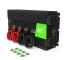 Green Cell ® 2000W / 4000W tiszta szinuszfeszültség-konverter inverter 24V - 220V 230V Autóinverter USB