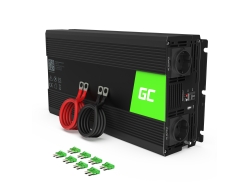 Green Cell ® 1500W / 3000W tiszta szinuszfeszültség-konverter inverter 24V 230V-os inverter