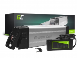 Baterija Baterija Green Cell Sidabrinė žuvis 24 V 11.6Ah 278Wh, skirta elektrinio dviračio e-dviračio pedalams