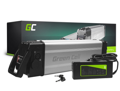 Green Cell® Elektrinio Dviračio Baterija 24V 12Ah 288Wh Silverfish Ebike 4 Pin Su Įkrovikliu