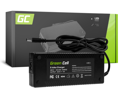 Green Cell® Ladegerät 54.6V 4A für E-Bike 24V Li-Ion Akku mit Rundstecker 5.5*2.1mm
