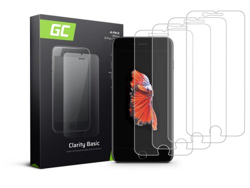 4x Edzett üveg GC Clarity az iPhone 6 Plus / 6S Plus / 7 Plus / 8 Plus készülékhez