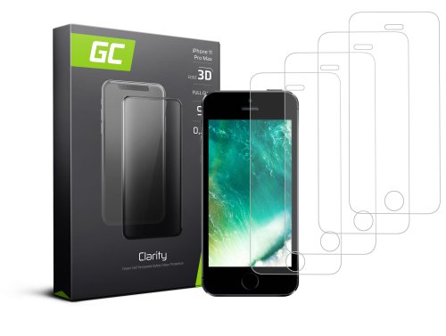 3x Edzett üveg GC Clarity az Apple iPhone 5 / 5S / 5C / SE készülékhez