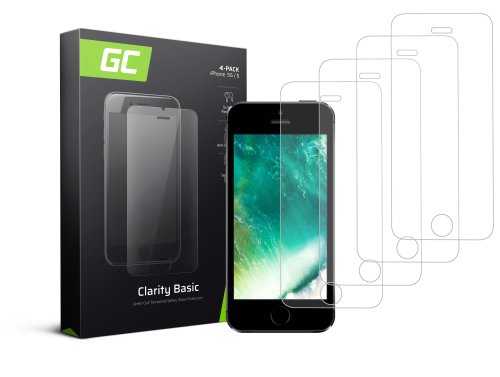 4x Schutzglas GC Clarity für Apple iPhone 5 / 5S / 5C / SE