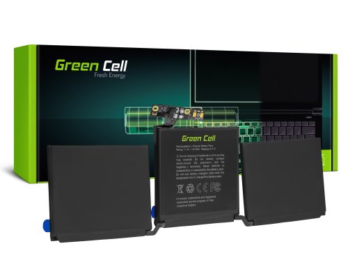 Green Cell ®“ nešiojamasis kompiuteris „Akku A1713 für Apple MacBook Pro 13 A1708 (2016, 2017)