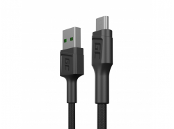 Kábel Green Cell GC PowerStream USB-A - Micro USB 30 cm, Ultra Charge gyors töltés, QC 3.0