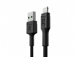Green Cell GC PowerStream USB -A - Lightning 30cm kabel pro iPhone, iPad, iPod, rychlé nabíjení