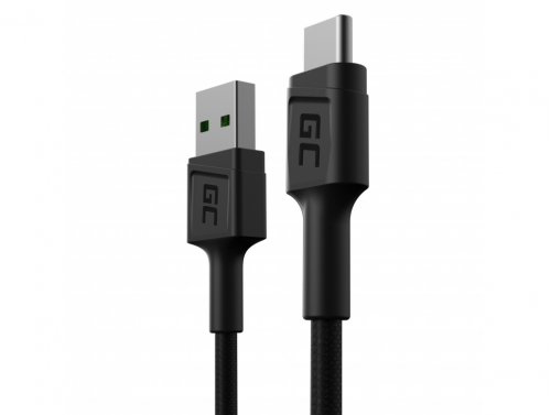 Kabelis USB-C 30cm Green Cell PowerStream su greituoju įkrovimu Ultra Charge, Quick Charge 3.0