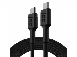 Kabel Green Cell GC PowerStream USB-C-USB-C 200 cm, rychlé nabíjení Napájení (60 W), Ultra Charge, QC 3.0