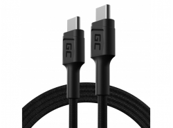 Kabel Green Cell GC PowerStream USB-C-USB-C 120 cm, rychlé nabíjení Napájení (60 W), Ultra Charge, QC 3.0