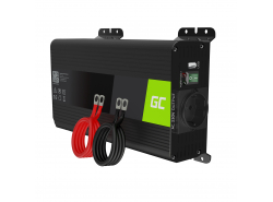 Green Cell ® 500W / 1000W tiszta szinuszhullámú frekvenciaváltó 12V 230 V-os inverter
