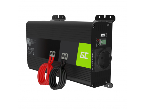 Green Cell Pro Wechselrichter Spannungswandler 12V auf 230V 500W/1000W Reiner sinus