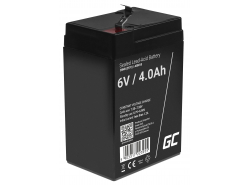 Green Cell ® Gel Batterie AGM VRLA 6V 4Ah