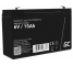 Green Cell® Gelová baterie AGM akumulátorová baterie 6V 15Ah VRLA bezúdržbová pro hračky a poplašné systémy