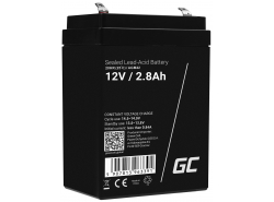 Green Cell ® Batterie AGM VRLA 12V 2.8Ah