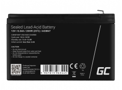 AGM GEL Batterie 12V 8.5Ah Blei Akku Green Cell Wartungsfreie für UPS und Überwachung