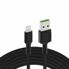 Green Cell GC Ray USB - Lightning 120cm Kabel für iPhone, iPad, iPod, weiße LED, Schnellladung