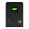 Solar Inverter Off Grid átalakító MPPT Green Cell szolár töltővel 12VDC 230VAC 1000VA / 1000W tiszta szinusz hullám